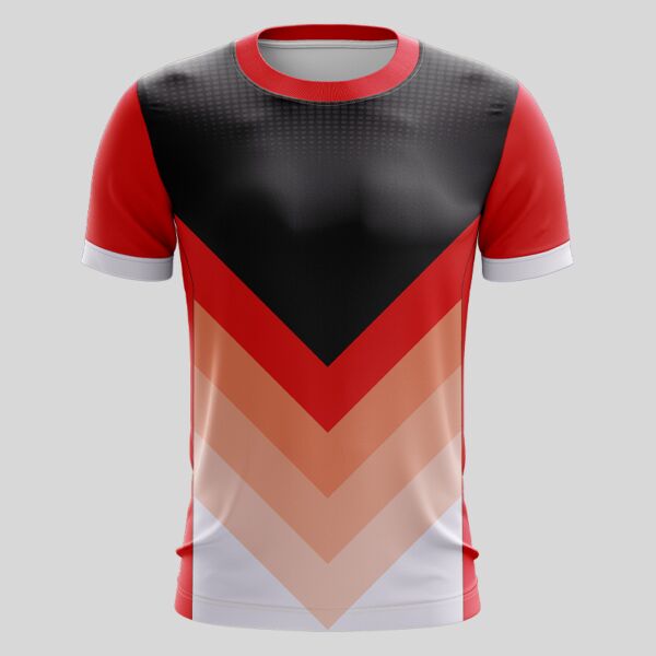 Red Arrow Pattern Full Print Roundneck Shirt Thumbnail