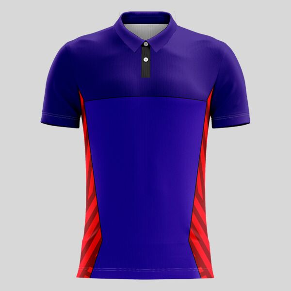Violet Esport Pattern Full Print Polo Shirt Thumbnail
