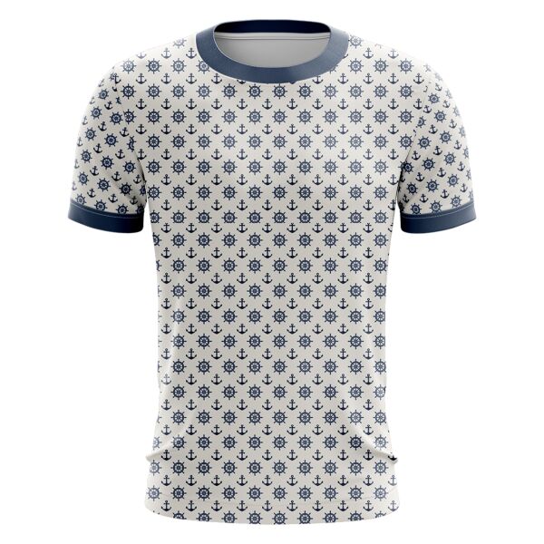 Gray Marine Full Print Roundneck Shirt Thumbnail