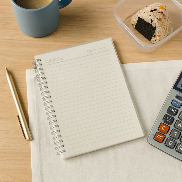 Plastic Cover Notebook A5/A6 with Black Line (Glossy) Thumbnail