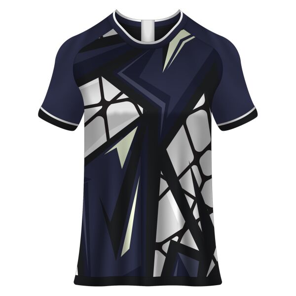 Geometric Abstract Design Esport Full Print Roundneck Shirt Thumbnail
