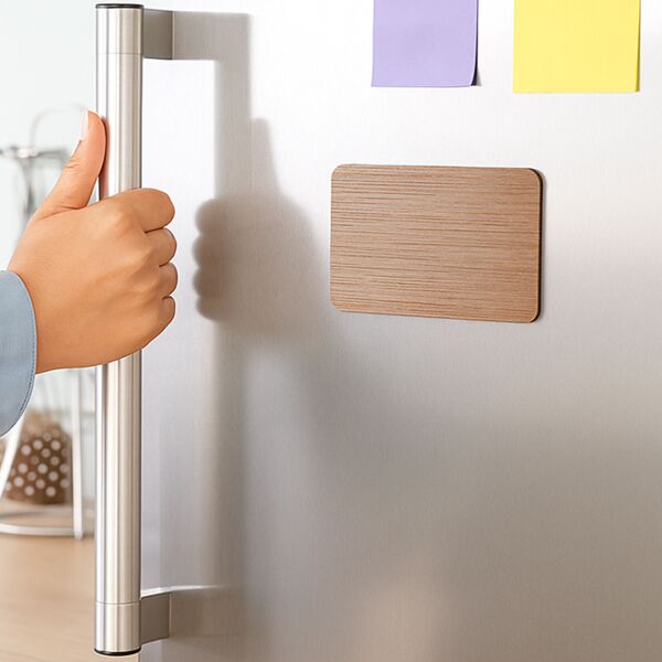 Rectangle Wooden Fridge Magnet Thumbnail