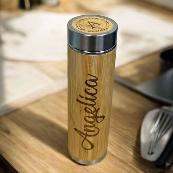 Engraving Bamboo Flask Thumbnail