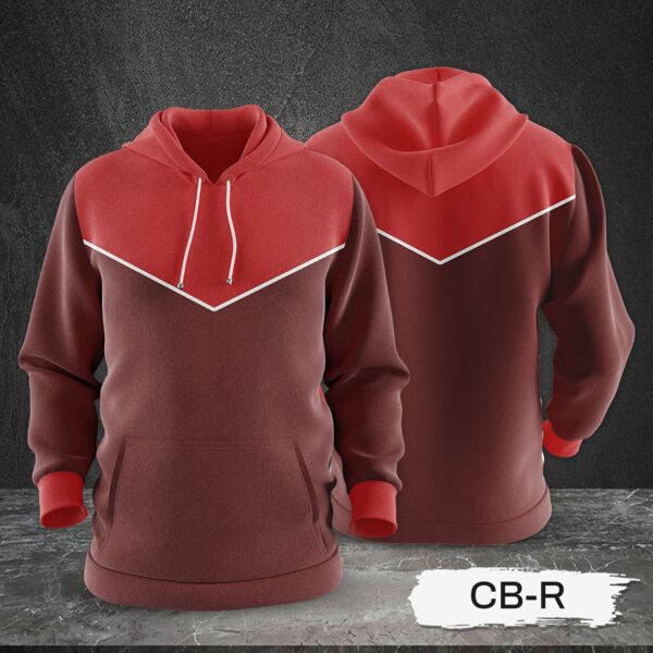 3 Color Combination Hoodie Jacket Full Print Sublimation Thumbnail