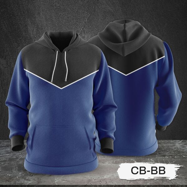 3 Color Combination Hoodie Jacket Full Print Sublimation Thumbnail