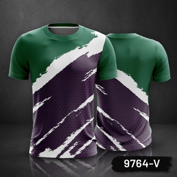 Abstract Grunge Design Roundneck Full Print Sublimation Shirt Thumbnail