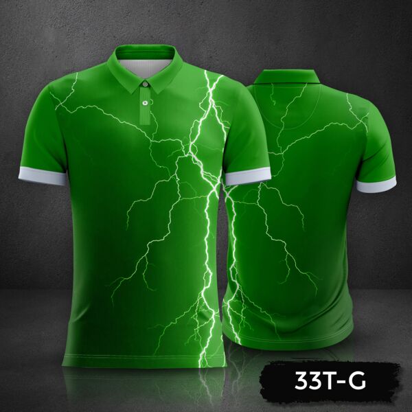 Lightning Design Esport Jersey Uniform Polo Shirt Full Print Sublimation Thumbnail